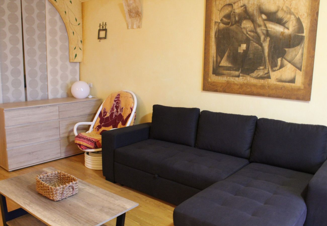 Apartamento en Callao Salvaje - Acogedor apto. terraza, BBQ y vistas al mar. WIFI